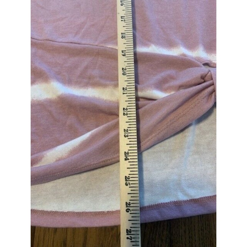 Oddi‎ women plus size 1XL tee shirt pink tie dye 100% cotton cinch  Y2K - Picture 9 of 11